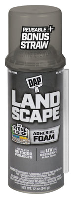 DAP DAP Touch 'n Foam Max Fill Series 7565040440 Exterior Filler Adhesive, Black, 12 oz Can