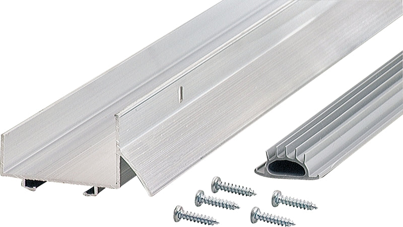 M-D M-D DB003 Series 69547 Door Bottom with Drip Cap, 48 in L, 1-3/4 in W, 1-1/4 in H, Aluminum, Mill