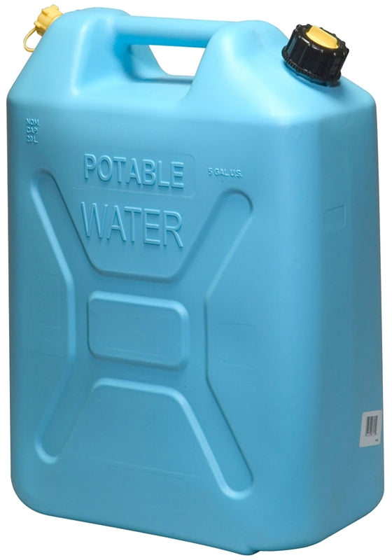 SCEPTER Scepter 04933 Water Container, 5 gal Capacity, Polyethylene, Light Blue, 13.3 in L, 7.3 in W, 18.3 in H