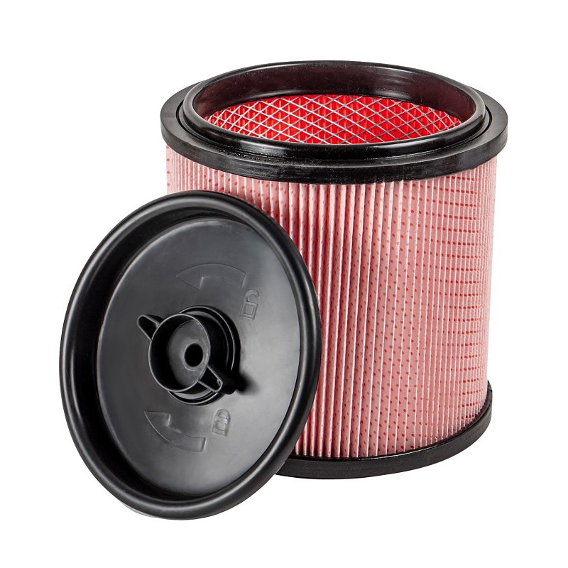 VACMASTER Vacmaster Professional VCFF Cartridge Filter and Retainer, For: Shop-Vac Wet or Dry Vacuum Cleaners, 1 um, Paper Frame