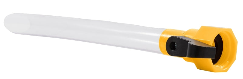 CAMCO Camco USA 40003 Water Tank Filler with Shut-Off Valve, 3/4 in ID, 10-1/4 in L, Spigot, 60 psi Pressure, PVC AUTOMOTIVE CAMCO