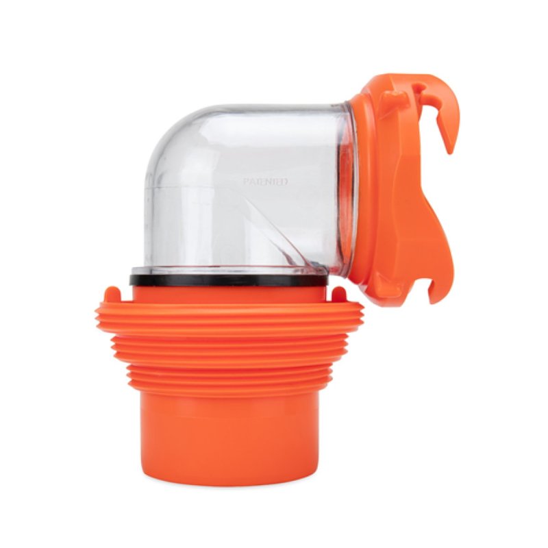 CAMCO Camco USA RhinoFLEX 39736 Elbow Fitting with Adapter, Clear/Orange AUTOMOTIVE CAMCO