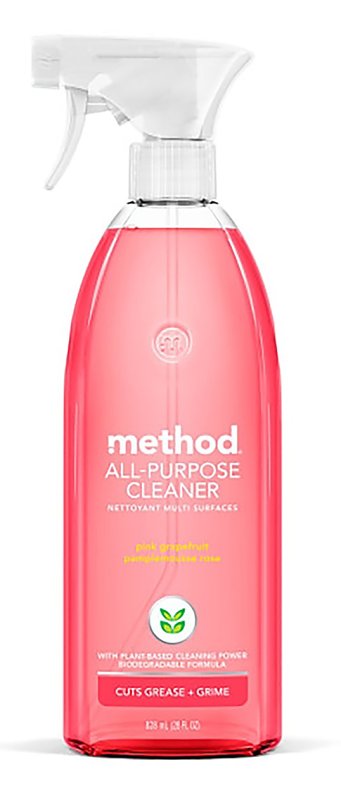 METHOD method 00010 Cleaner, 28 oz Aerosol Can, Liquid, Grapefruit, Pink CLEANING & JANITORIAL SUPPLIES METHOD