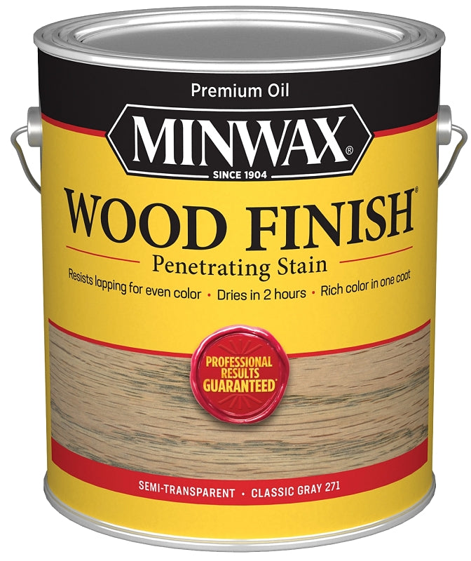 MINWAX Minwax 710480000 Wood Stain, Classic Gray, Liquid, 1 gal