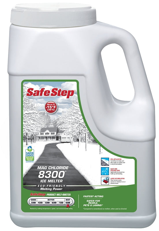 SAFE STEP Safe Step Extreme 8300 53808 Ice Melter, Crystalline Solid, Gray/White, 8 lb Jug