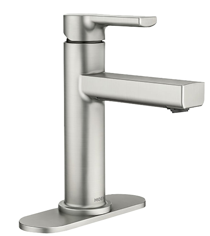 MOEN Moen Rinza 84627SRN Bathroom Faucet, 1.2 gpm, 1-Handle, 1-Faucet Hole, Metal, Brushed Nickel PLUMBING, HEATING & VENTILATION MOEN
