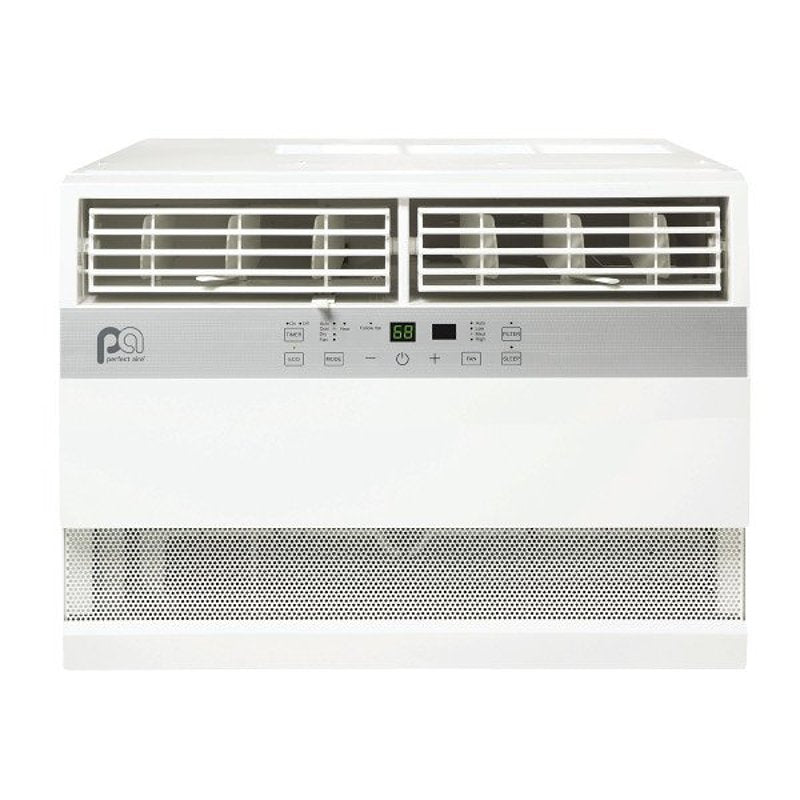 PERFECT AIRE Perfect Aire 4PACH8000 Window Air Conditioner with Electric Heater, 115 V, 8000 Btu Cooling, 10.9 EER, 300 to 350 sq-ft Coverage Area, 58 dB, White
