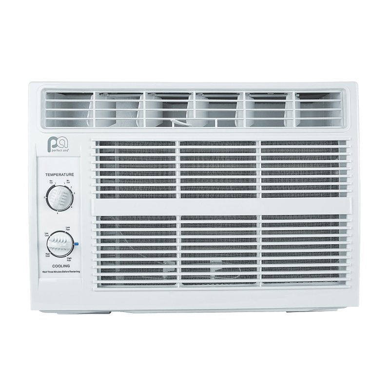 PERFECT AIRE Perfect Aire 5PMC5000 Air Conditioner, 115 V, 5000 Btu Cooling, 100 to 150 sq-ft Coverage Area, Mechanical Control