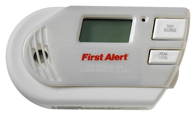 FIRST ALERT First Alert 1039760 Explosive Gas/Carbon Monoxide Alarm, Digital Display, 85 dB, Alarm: Audio, Electrochemical Sensor HARDWARE & FARM SUPPLIES FIRST ALERT
