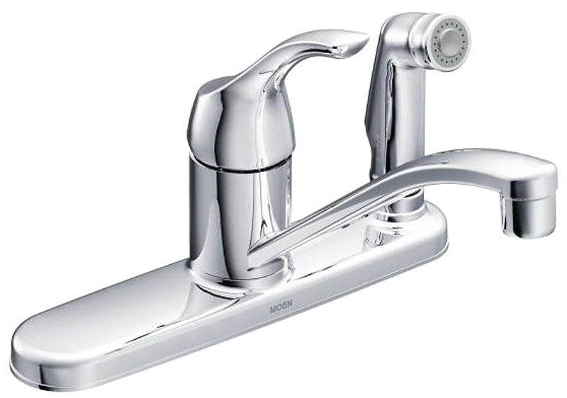 MOEN Moen Adler CA87554C Series Kitchen Faucet, 0.01 in H Spout, Chrome Plated, 0.01 in, 10-1/4 in W x 6-5/8 in H Dimensions