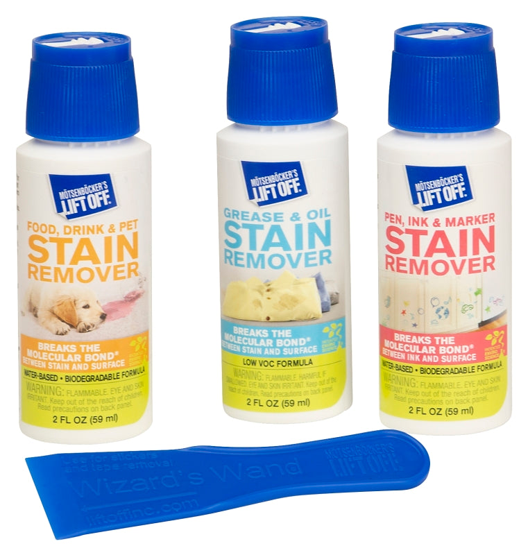 MOTSENBOCKER'S LIFT OFF Motsenbocker's Lift Off 421-01 Stain Removal Kit, 12 oz, Liquid, Mild, Clear CLEANING & JANITORIAL SUPPLIES MOTSENBOCKER'S LIFT OFF