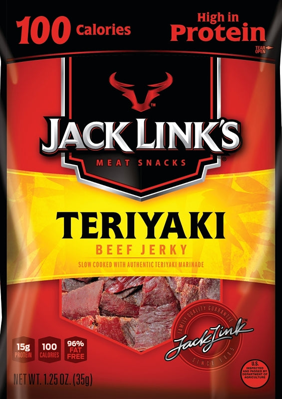 MIDWEST DISTRIBUTION Jack Link's 10000008424 Snack, Jerky, Teriyaki, 1.25 oz