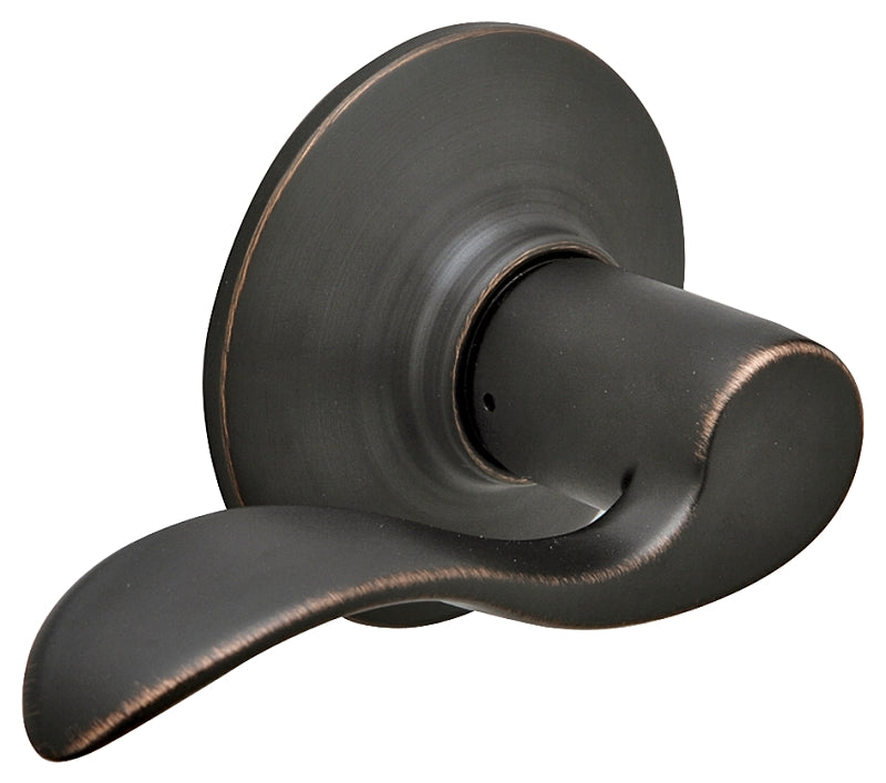 SCHLAGE LOCK Schlage Accent Series F10V ACC 716 Passage Lever, Mechanical Lock, Aged Bronze, Metal, Residential, 2 Grade HARDWARE & FARM SUPPLIES SCHLAGE LOCK
