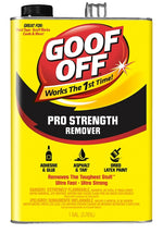 GOOF OFF Goof Off FG657 Multi-Purpose Latex Paint Remover, Liquid, White, 1 gal Can PAINT GOOF OFF