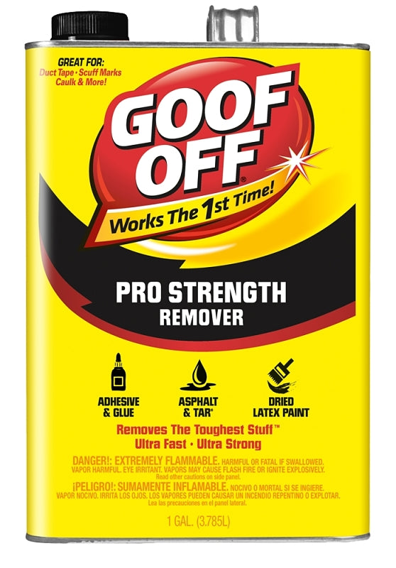 GOOF OFF Goof Off FG657 Multi-Purpose Latex Paint Remover, Liquid, White, 1 gal Can PAINT GOOF OFF