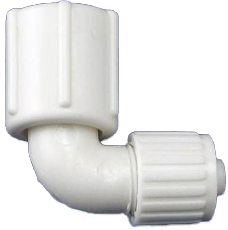 FLAIR-IT Flair-It PEXLOCK 16817 Pipe Elbow, 3/8 x 1/2 in, FPT, 90 deg Angle LAWN & GARDEN FLAIR-IT