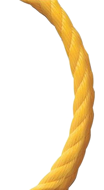 BARON Baron 54800 Rope, 1/4 in Dia, 600 ft L, 113 lb Working Load, Polypropylene, Yellow HARDWARE & FARM SUPPLIES BARON