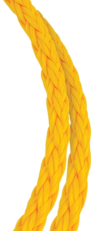 BARON Baron 54806 Rope, 1/4 in Dia, 1000 ft L, 100 lb Working Load, Polypropylene, Yellow HARDWARE & FARM SUPPLIES BARON