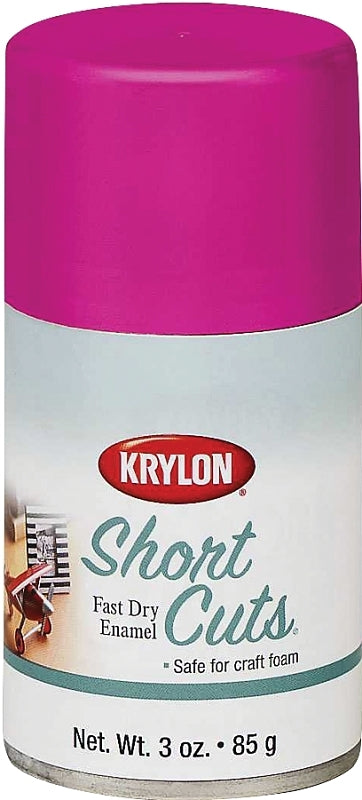 KRYLON Krylon KSCS039 Craft Spray Paint, High-Gloss, Hot Pink, 3 oz, Can