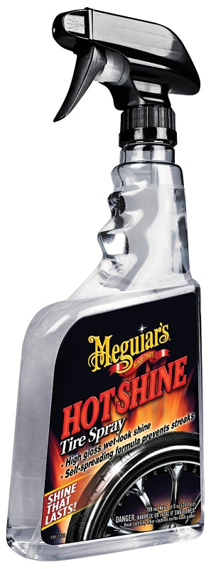MEGUIAR'S Meguiar's G12024 Tire Spray, 24 oz, Liquid, Slight Chemical AUTOMOTIVE MEGUIAR'S