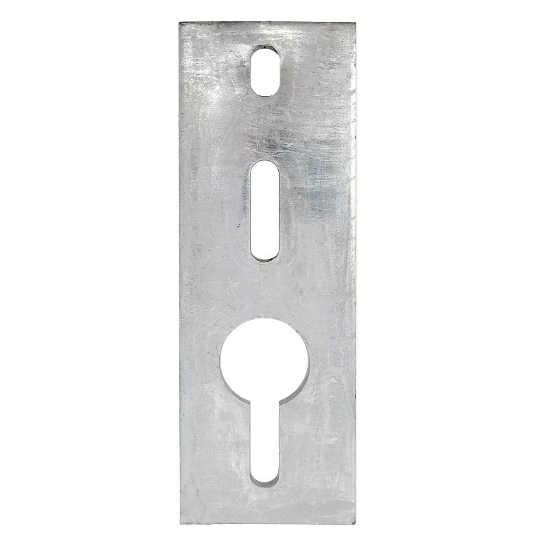 MULTINAUTIC Multinautic 12003 Inside/Outside Anchor Chain Plate, Steel, Galvanized, For: 1/2 in Bolts