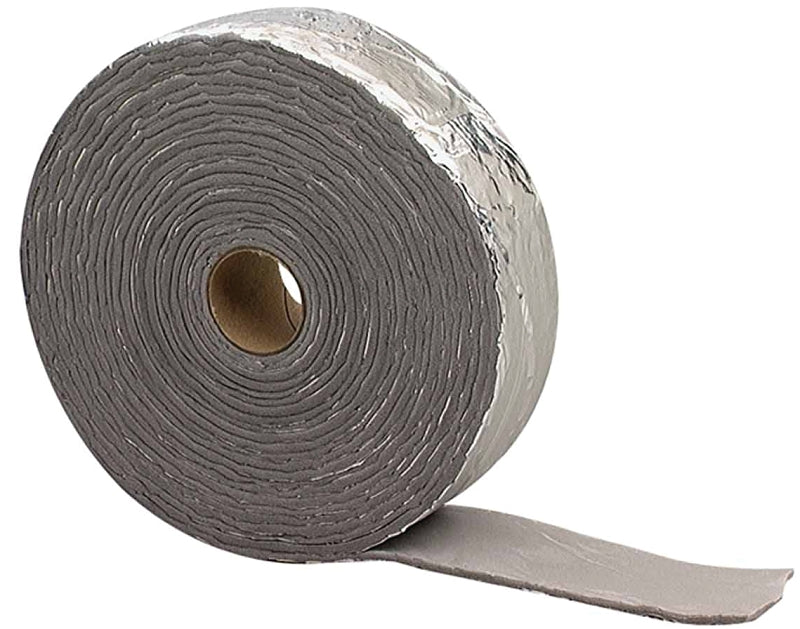 M-D M-D 02394 Pipe Insulation Wrap, 30 ft L, 1/8 in Thick, PVC, Black/Silver PLUMBING, HEATING & VENTILATION M-D