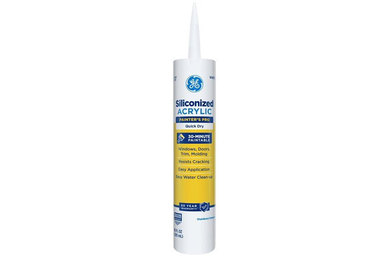 HENKEL CONSUMER ADHESIVES GE Max Shield Painter���s Pro 2737291 Advanced Polymer Sealant, White, 24 hr Curing, 10.1 fl-oz Cartridge PAINT HENKEL CONSUMER ADHESIVES