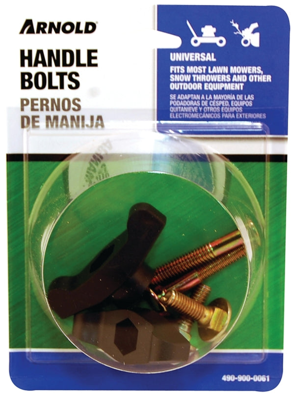 ARNOLD Arnold 490-900-0061 T-Handle Knob and Bolt, For: Most Lawn Mowers, Snow Throwers and Other Outdoor Equipment