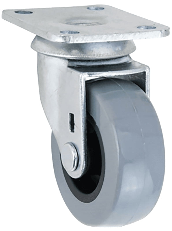 SHEPHERD Shepherd Hardware G1 Series 3541 Swivel Caster, 2 in Dia Wheel, TPU Wheel, Gray, 88 lb