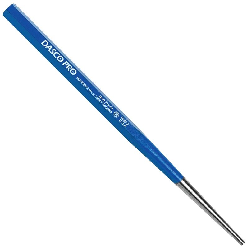 MARSHALLTOWN Dasco Pro 606-0 Drift Punch, 1/4 in Tip, 12 in L, HCS