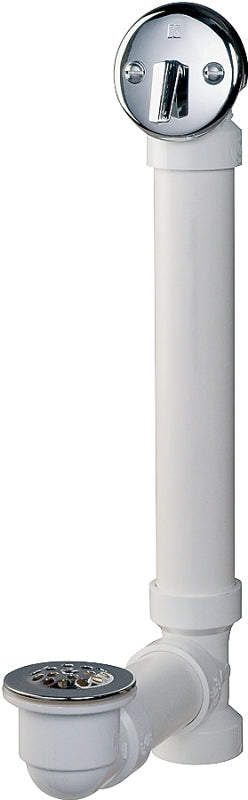 KEENEY Keeney 640PVC Bath Drain Assembly, PVC, Polished Chrome, For: All Standard Size Tubs PLUMBING, HEATING & VENTILATION KEENEY