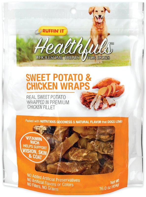 RUFFIN'IT Ruffin'It 08314 Wholesome Dog Treat, 16 oz