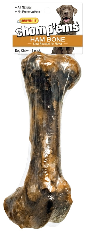 RUFFIN'IT Ruffin'It 75189 Dog Bone, Ingredients: Ham Bone