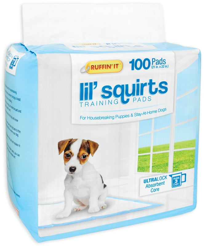 RUFFIN'IT Ruffin'It Lil' Squirts 82100 Dog Training Pad, 22 in L, 21 in W, Cotton/Plastic HARDWARE & FARM SUPPLIES RUFFIN'IT