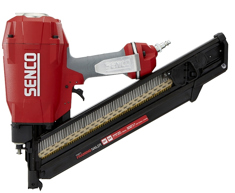 SENCO Senco FN91T1 Paper Tape Framing Nailer, 80 Magazine, 34 deg Collation, Angled Strip Collation, 6.7 scfm Air