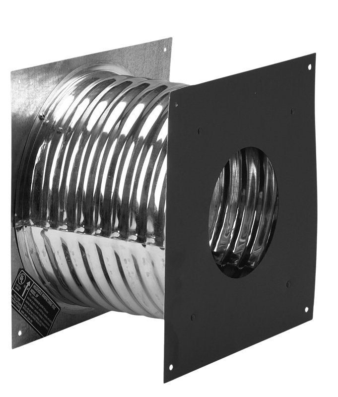 SELKIRK Selkirk 244460 Pellet Pipe Wall Thimble, 4 in Dia x 12-1/2 in H Dimensions, Stainless Steel, Galvanized PLUMBING, HEATING & VENTILATION SELKIRK