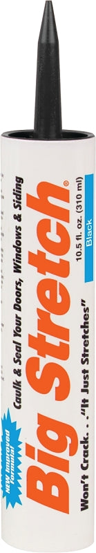 SASHCO Sashco 10004 Caulk, Black, -30 to 250 deg F, 10.5 oz Cartridge