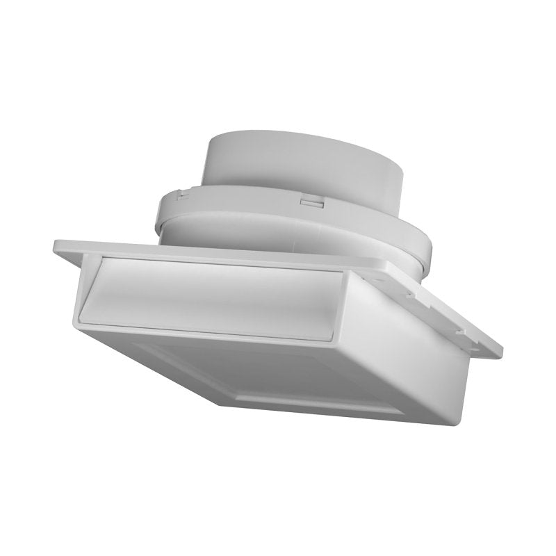 IMPERIAL Imperial VT0757 Soffit Exhaust Vent, 5-3/16 in L, 5-3/16 in W, 7.75 sq-in Net Free Ventilating Area, Plastic, White PLUMBING, HEATING & VENTILATION IMPERIAL