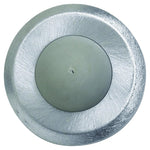 TELL MANUFACTURING Tell Manufacturing DT100085 Stop and Bumper, Gray, 2-1/2 in Dia Base, 1 in Projection, Iron, Satin Chrome