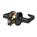 TELL MANUFACTURING Tell Manufacturing LC2400 Series CL102903 Passage Lever, Matte Black, Lever Handle, Steel, Left, Right Hand