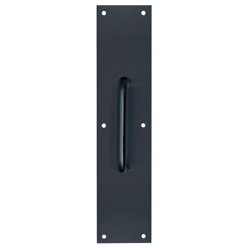 TELL MANUFACTURING Tell Manufacturing DT101943 Pull Plate, 3-1/2 in W, 15 in H, Stainless Steel, Matte Black