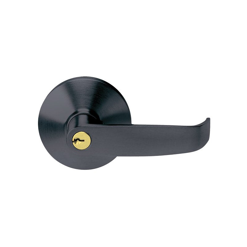 TELL MANUFACTURING Tell Manufacturing EX100477 Entry Lever, Matte Black, Lever Handle, Steel, Commercial, Left, Right Hand, 2 Grade HARDWARE & FARM SUPPLIES TELL MANUFACTURING