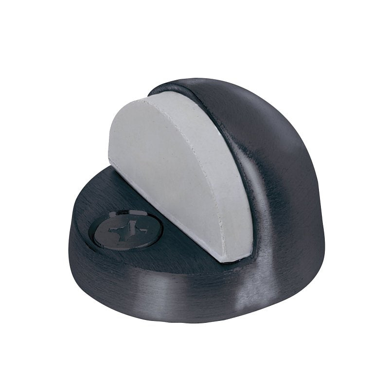 TELL MANUFACTURING Tell Manufacturing DT101946 Dome Door Stop, 1-7/8 in Dia Base, Stainless Steel, Matte Black