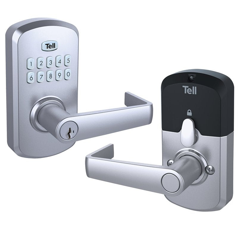 TELL MANUFACTURING Tell Manufacturing LE2000 Series CL103930 Door Lock, Modern Design, Satin Chrome, Commercial, 2 Grade, Metal, Yes ELECTRICAL TELL MANUFACTURING