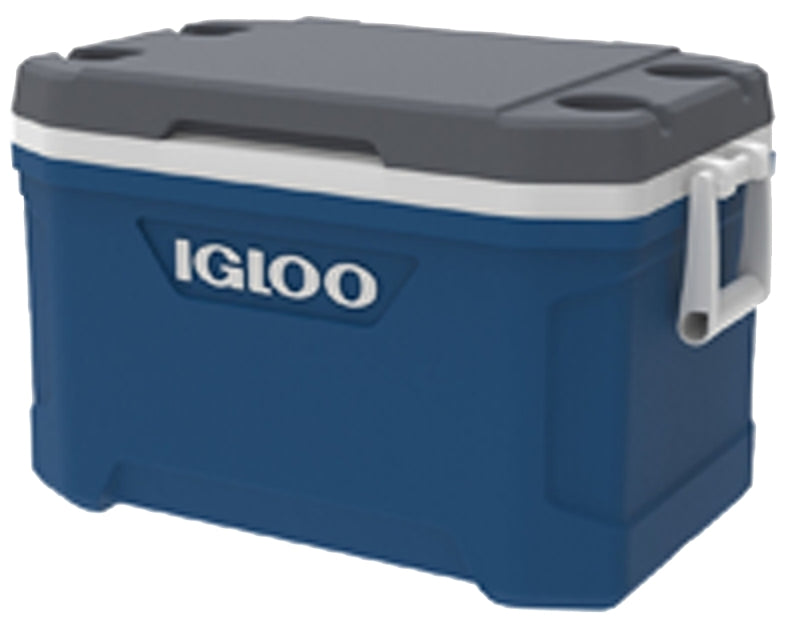 IGLOO Igloo 0050338 Latitude Cooler, 52 qt Cooler, Polyurethane, Indigo Blue/Meteorite OUTDOOR LIVING & POWER EQUIPMENT IGLOO