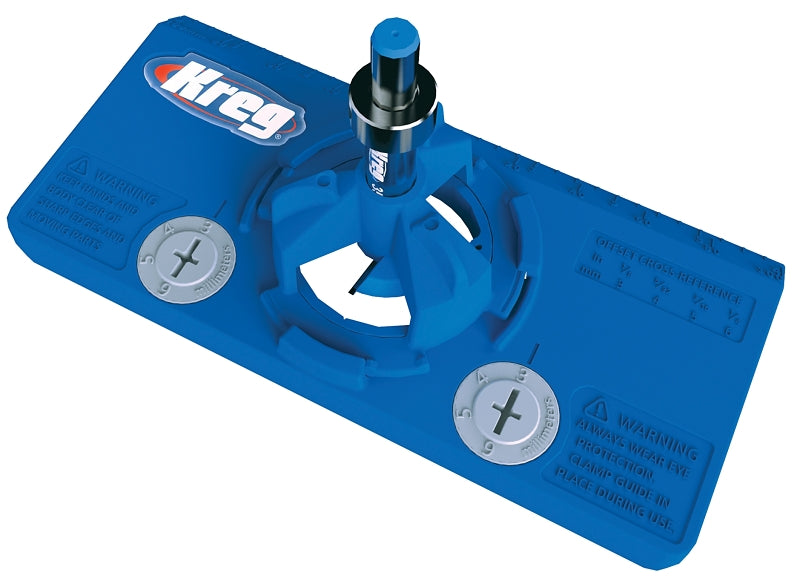 KREG Kreg KHI-HINGE Concealed Hinge Jig, Nylon, For: 35 mm Cup-Style Concealed Hinges TOOLS KREG
