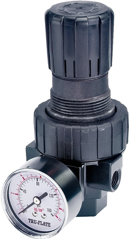 TRU-FLATE Tru-Flate 24-414 Air Line Regulator, Polycarbonate, 6.4 in H
