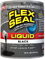 FLEX SEAL Flex Seal LFSBLKR16 Rubberized Coating, Black, 16 oz