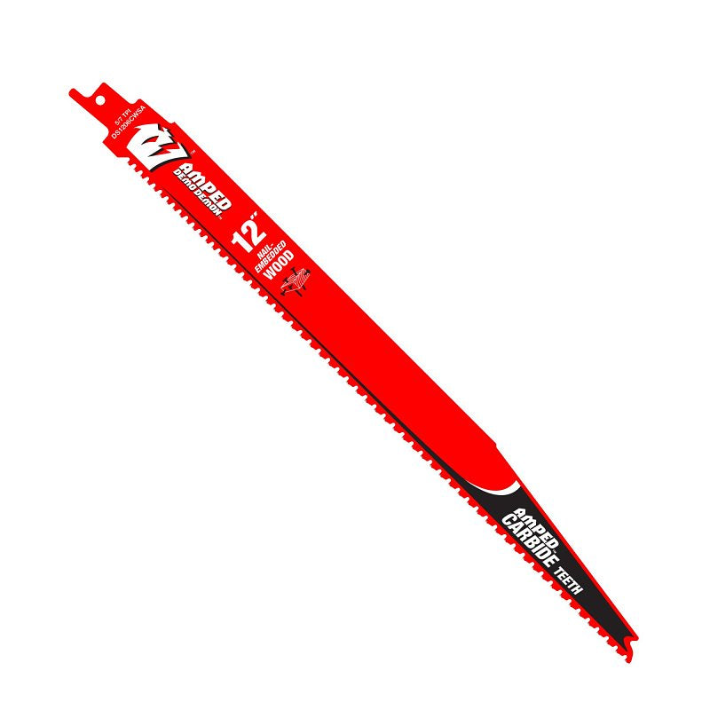 DIABLO Diablo AMPED Demo Demon DS1206CWSA Reciprocating Saw Blade, 12 in L, 5, 7 TPI, Carbide Cutting Edge