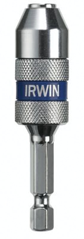 IRWIN Irwin 4935703 Bit Holder, 1/4 in Drive, 1/4 in Shank, Hex Shank, 2 in L, Carbon Steel